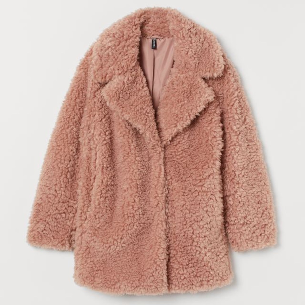 H&M Divided Shearling Coat